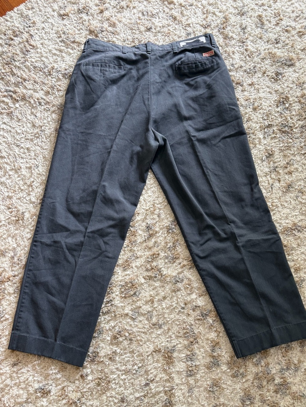 Men's Dark Gray Straight-Leg Chinos 36 x 28 - Picture 5 of 6